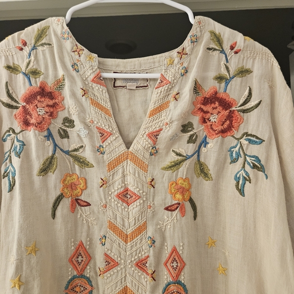 Johnny Was Embroidered Tunic-Large - Picture 4 of 7